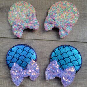 Fairytale Cute Mouse Clip In Ears - 3.5 Inches - Mermaid and Princess Style Ear